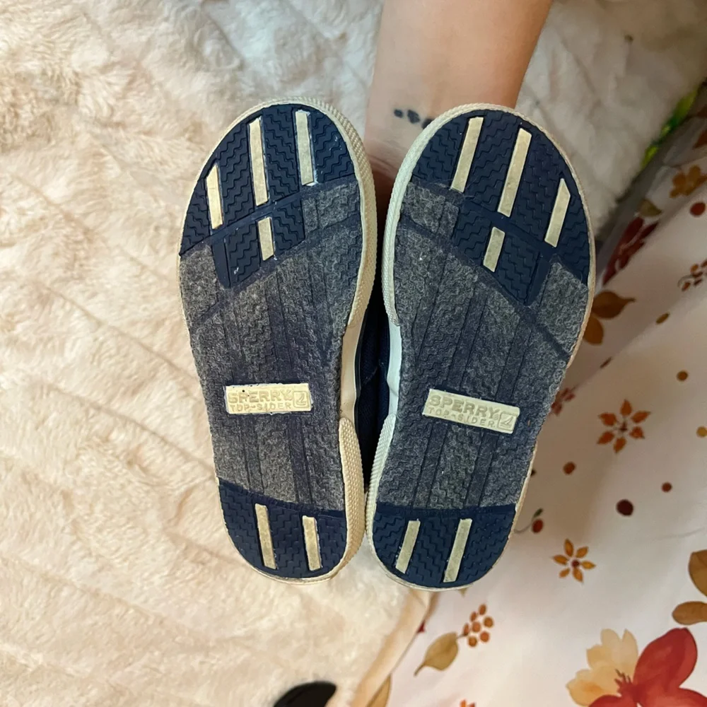 Sperry Toddler Unisex Boys Girls 10.5 Halyard Navy Blue Preppy Classic Boat Shoe